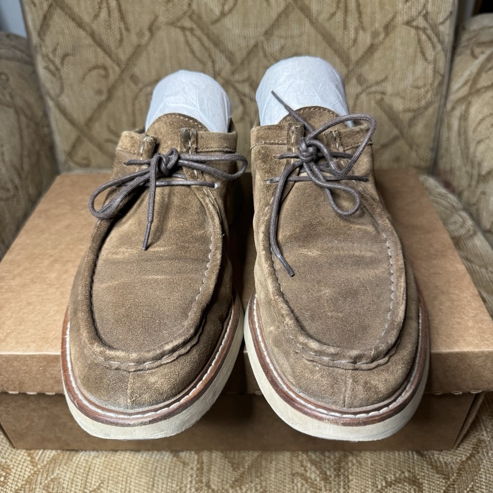 Lottusse 1877 Brown Suede‎ Crepe Sole Lace Up Shoes Men's 7